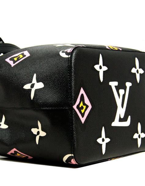 louis vuitton neonoe mm wild at heart black|louis vuitton neonoe bag.